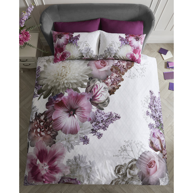 Mayfair Lady 144 TC Duvet Cover Set, King Duvet Cover + 2 Standard Pillowcases