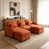 Orange+3Seat+2Ottoman