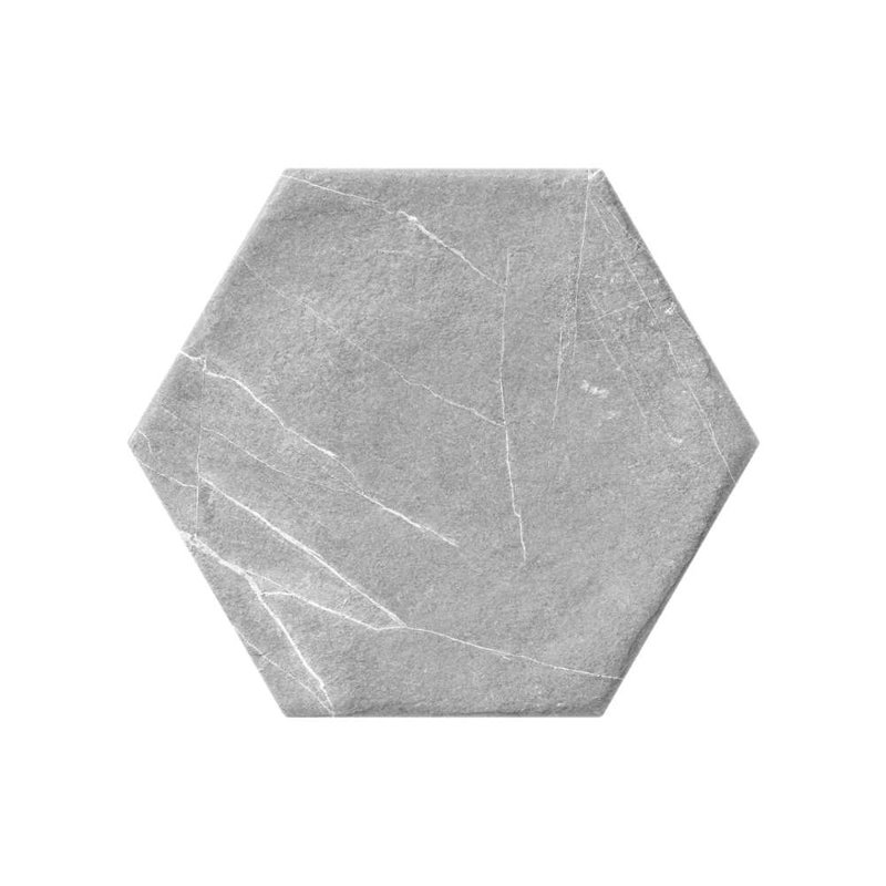 Carreau de mur et de sol en porcelaine 8 po x 9 po Cadiz, Gris