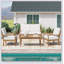 Table basse d'extérieur Acacia Classic en bois durable et design élégant pour une utilisation polyvalente dans les jardins et les patios