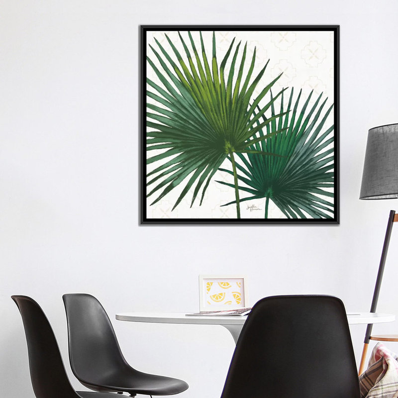 « welcome to paradise xii », reproduction sur toile tendue, H 18 po x l 18 po x P 1,5 po, Toile avec cadre noir, Pas de tapis