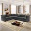 115.3 " Velvet L-Shaped Sofa Bed