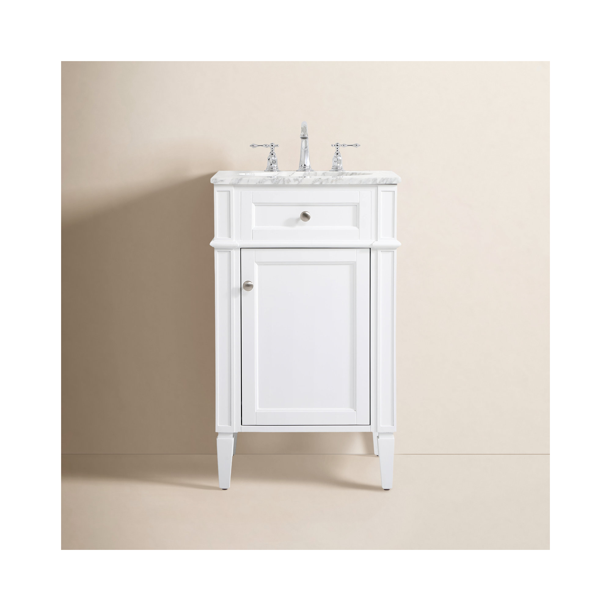 Rivers 21'' Single Bathroom Vanity, White