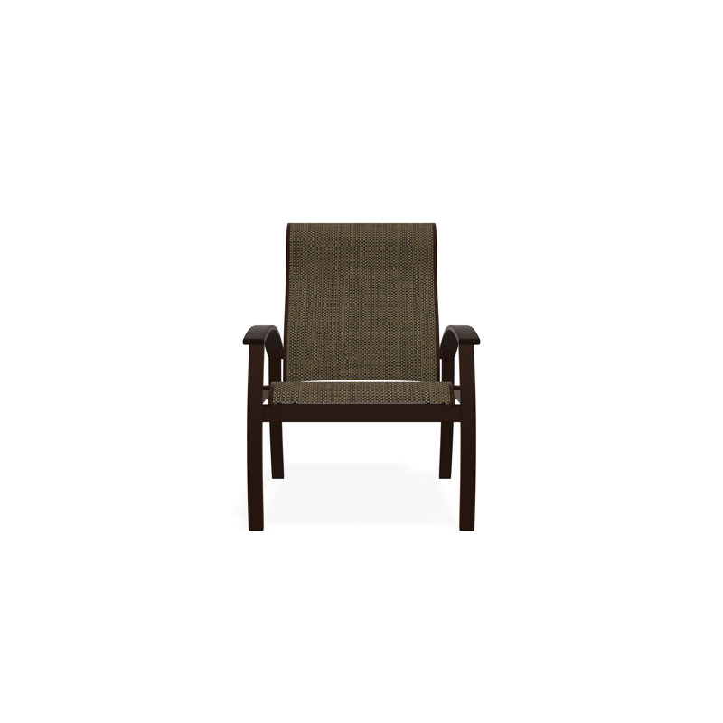 Belle Isle Outdoor Dining Chair, Kona, Beacon Taupe Sunbrella®