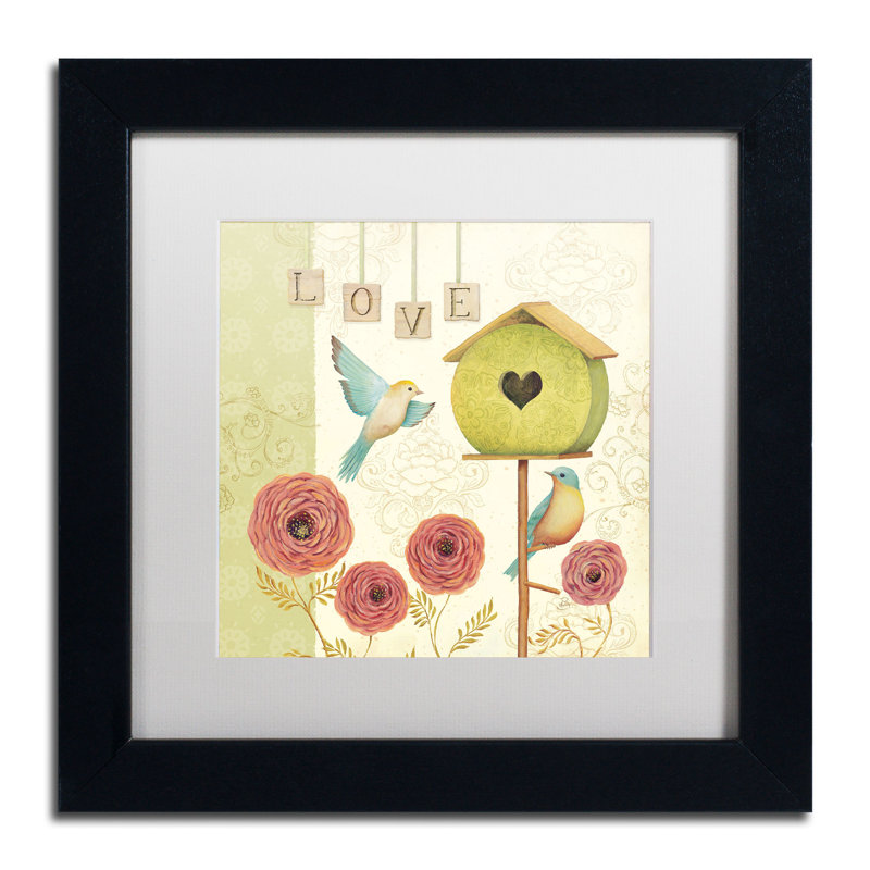 Dulani «Welcome Home II», reproduction d'art sur toile encadrée, H 11 po x l 11 po, Blanc