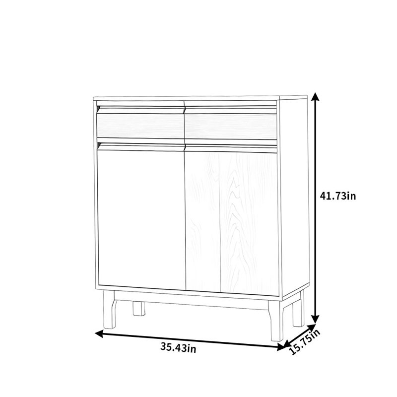 Retro Simple And Durable Dining Sideboard