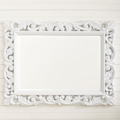 Miroir décoratif traditionnel biseauté