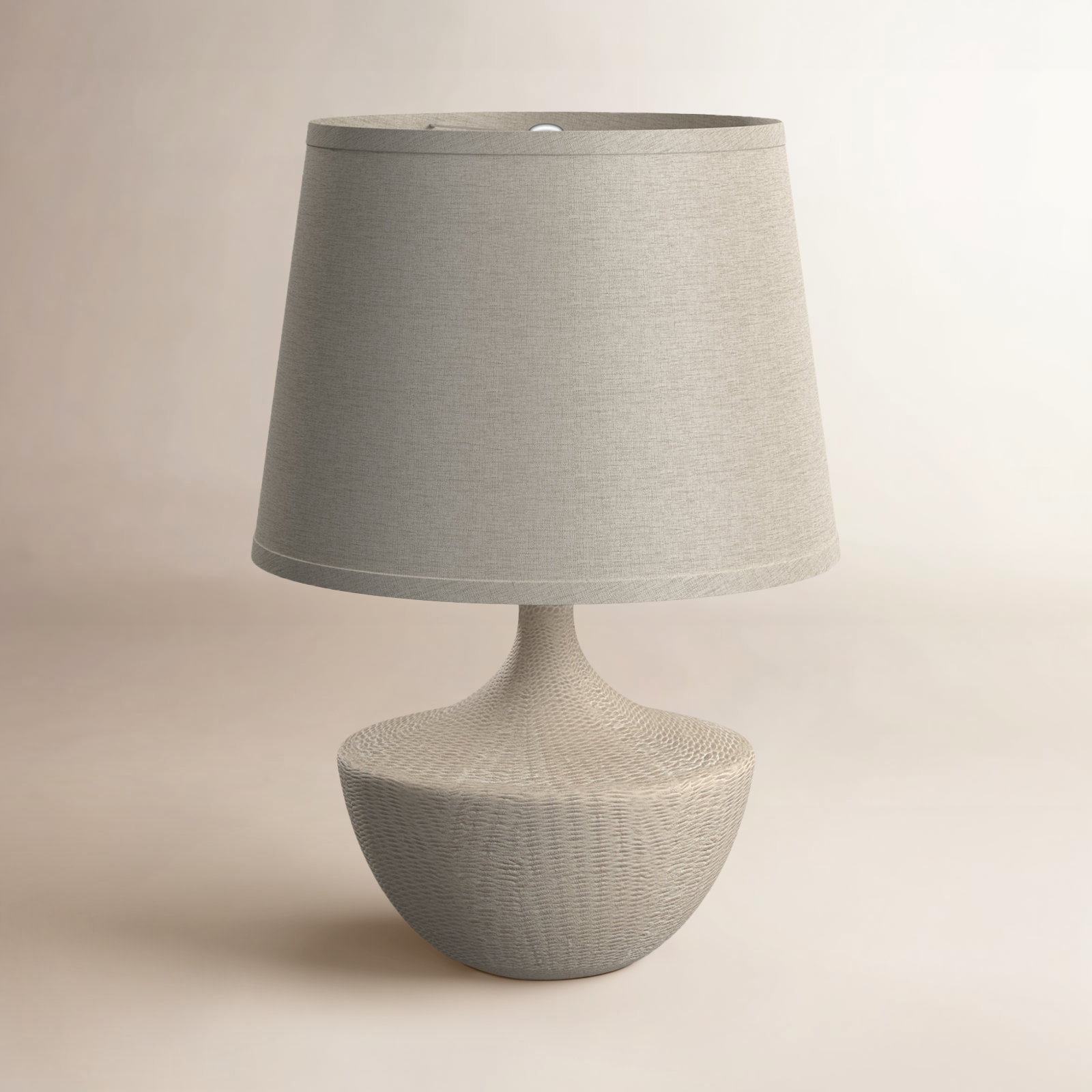 Basketweave Ceramic Table Lamp