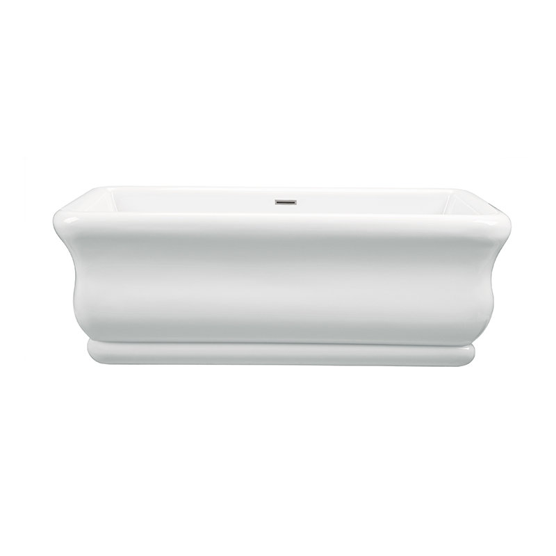 Parisian® 2 72" Freestanding Soaking Bathtub, DoloMatte® Matte White