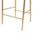 28.75" Counter Height Bar Stools Set Of 2, Bar Height Arm Chairs, Velvet Stools With Golden Legs & Footrests-1482484599