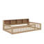 Élégant lit simple en bois TG avec armoires de rangement et ports USB-258318351