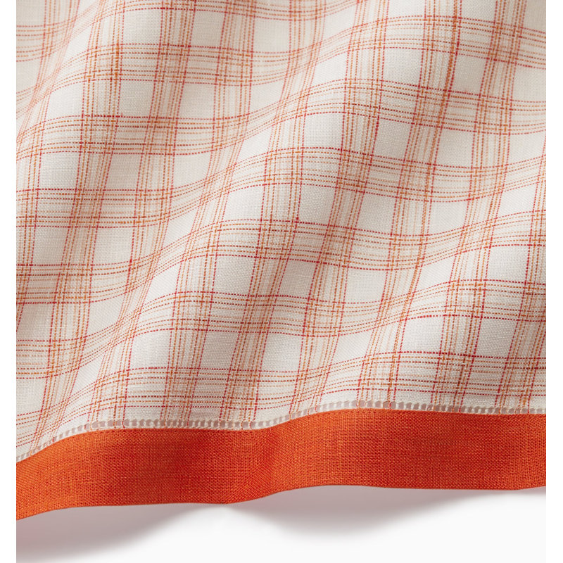 Mikela Linen Square Napkins, Tangerine