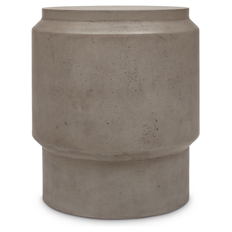 Cassis Concrete Accent Stool, Concrete