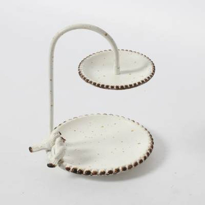 Metal Wall Organizer with Key Hooks