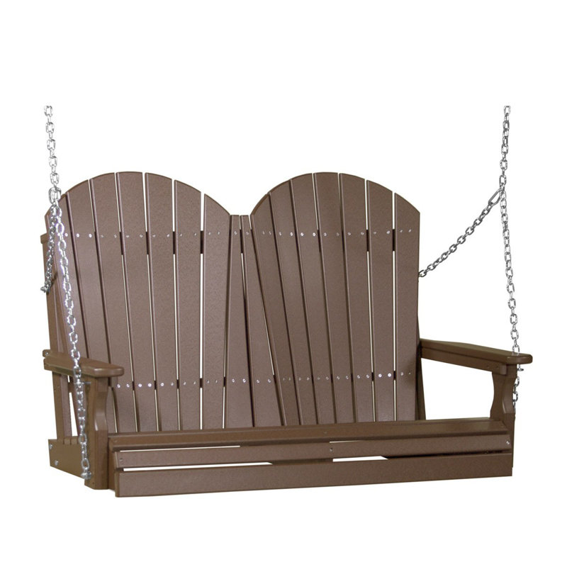 Balançoire porche adirondack Broemmel, Brun châtaigne
