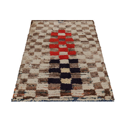 One-of-a-Kind Rectangle 3'6"x5'6" Hand Knotted Area Rug
