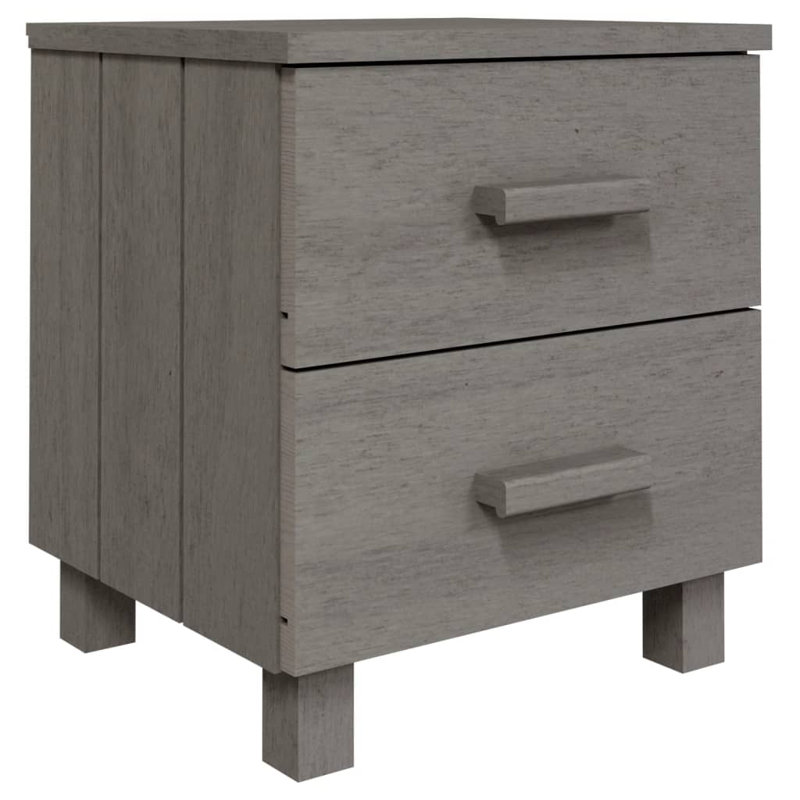 Harver 40cm W Bedside Table, Light Grey