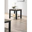 Table de bout simple en bois d'hévéa