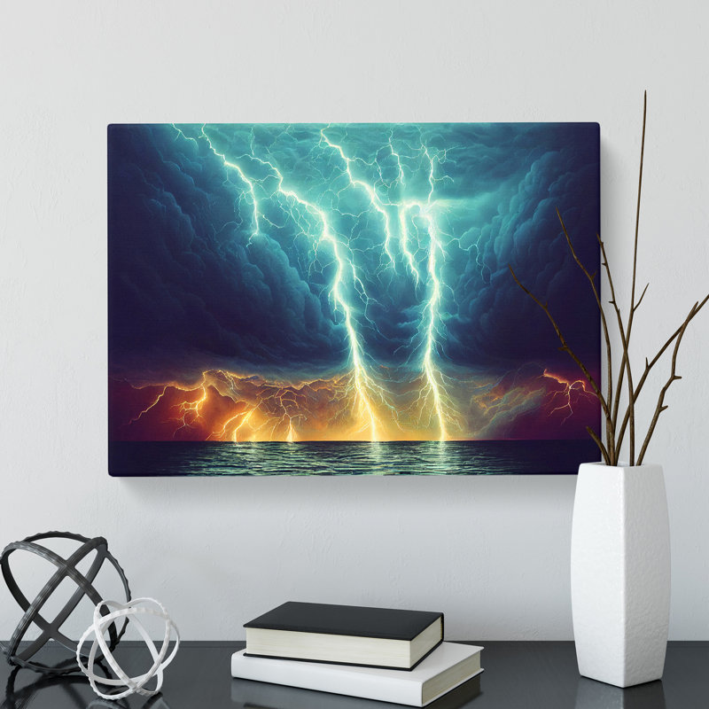 Miraculous Thunderstorm - Wrapped Canvas Print, 35cm H x 50cm W x 3cm D