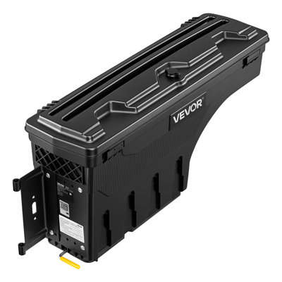 Coffret de rangement pour benne de camion, 25 L (6,6 gal) en ABS étanche, avec serrure à combinaison antivol, compatible avec Dodge Ram 1500, 2500 et 3500 (2002-2018), côté conducteur gauche (perçage requis).