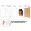 Cadre photo Americanflat - ensemble de 2 - cadre avec passe-partout - plexiglas poli-101177770-101177775