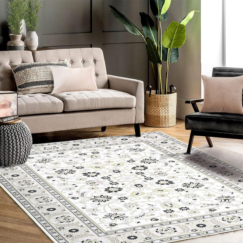 Tapis lavable antidérapant et lavable, Rectangle 8 pi x 10 pi