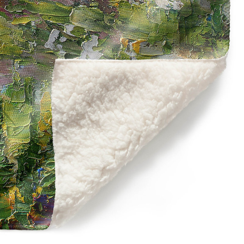 Couverture sherpa doux à neige d’automne alaska, l 51 po x L 60 po