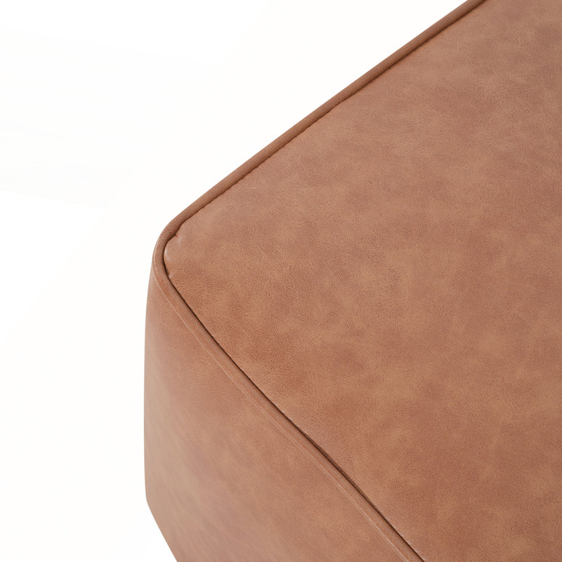 Repose-pieds en cuir synthétique Modern Elegance