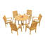 Wave Outdoor Teak Bistro Set-2126488027