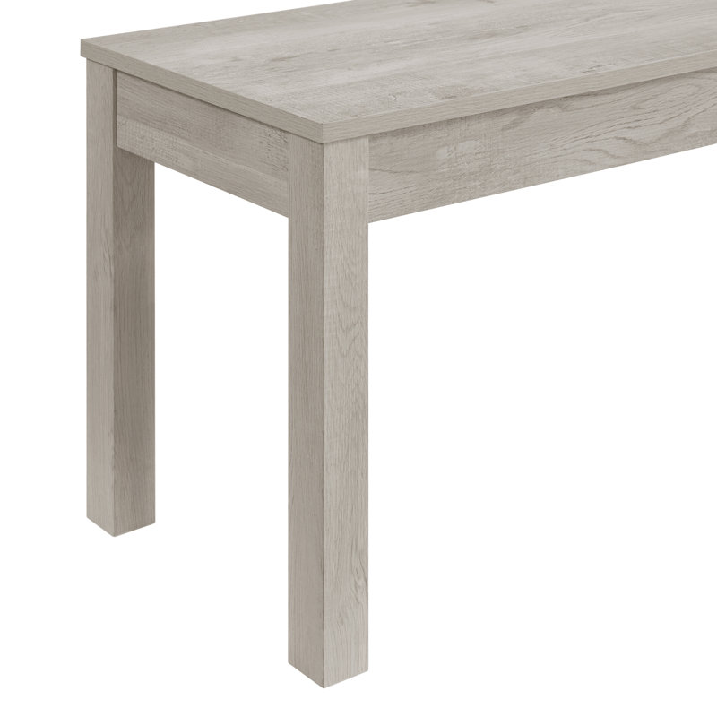 Gracie Oaks Marketta Dining Bench in White