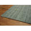 Tapis vert minimaliste 8 x 10 avec des détails d'animaux subtils