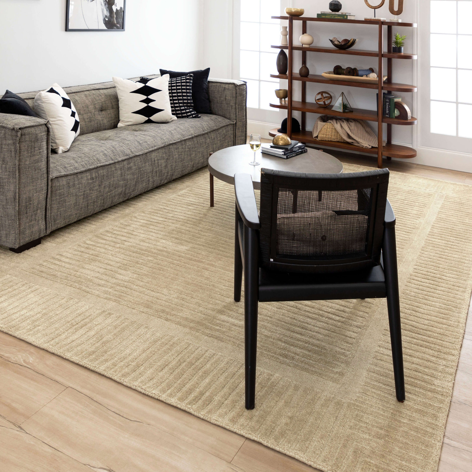 Karastan Rugs Terra Firma Cream Area Rug, Rectangle 4' x 6'