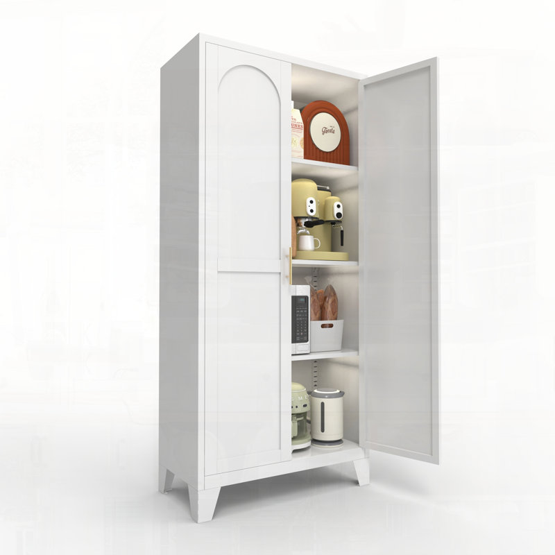 Garde-manger en métal 61 po, White
