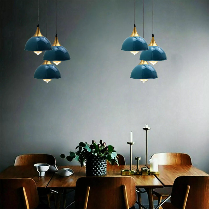 Wingert 3 - Light Cluster Pendant, Navy Blue