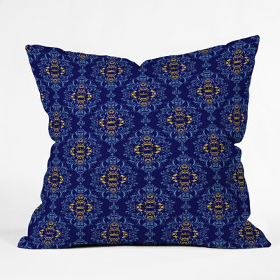 Royal Damask Pattern Throw Pillow