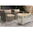 LSI Fully Assembled 2 Person Seating Group With Sunbrella Cushions And Rectangle Concrete Firepit-278059298