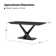 Barwen Glam Modern 71" Rectangular Sintered Slate Dining Table