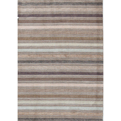 Gabbeh Wool Striped Area Rug