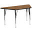 Table d'activité trapézoïdale et stratifiée avec pieds réglables en hauteur-112926634-99346444