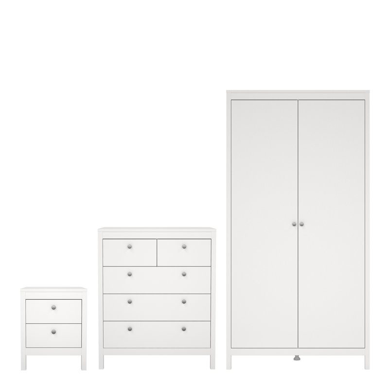 Brojanac Piece Bedroom Set, White