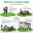 12x12 Pop Up Canopy Gazebo, Outdoor Canopy Tent Screen House with 6 sidewalls and Netting for Camping, Waterproof, UV Resistant, Ez Set-up Party Tent with Carrying Bag and Ground Stakes-104881950