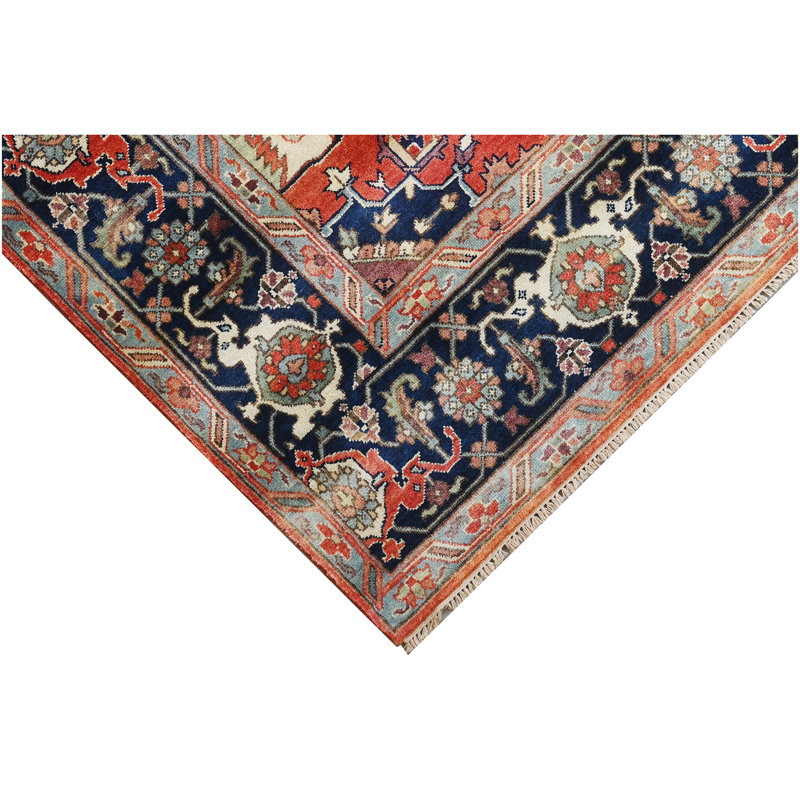 Wool Area Rug, Rectangle 10' x 14', No pattern
