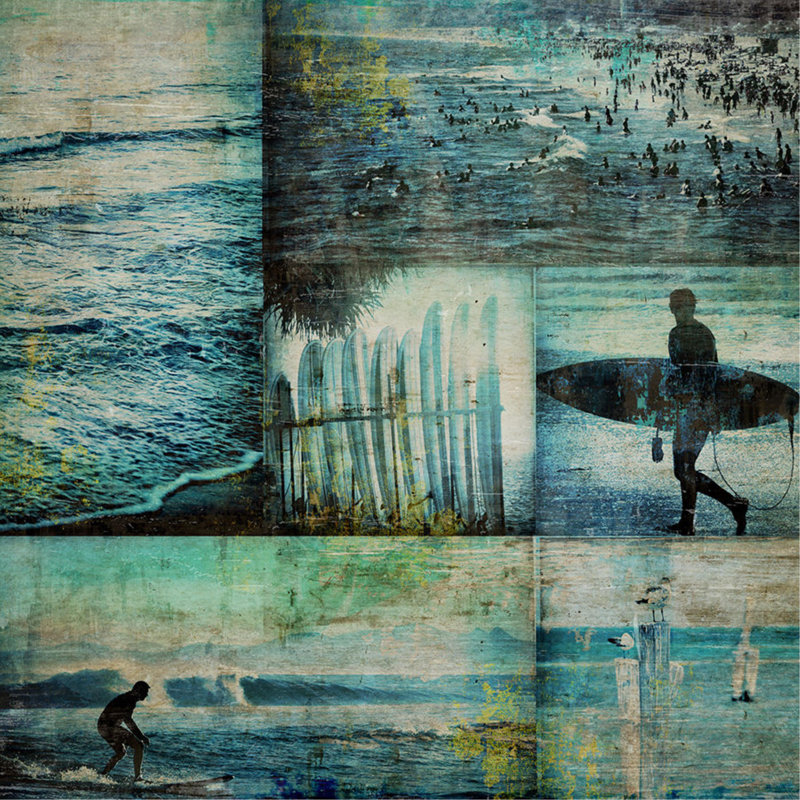 «Summer Beach I» par Sofia Fox - impression, H 24 po x l 24 po x P 1,5 po, Extérieur