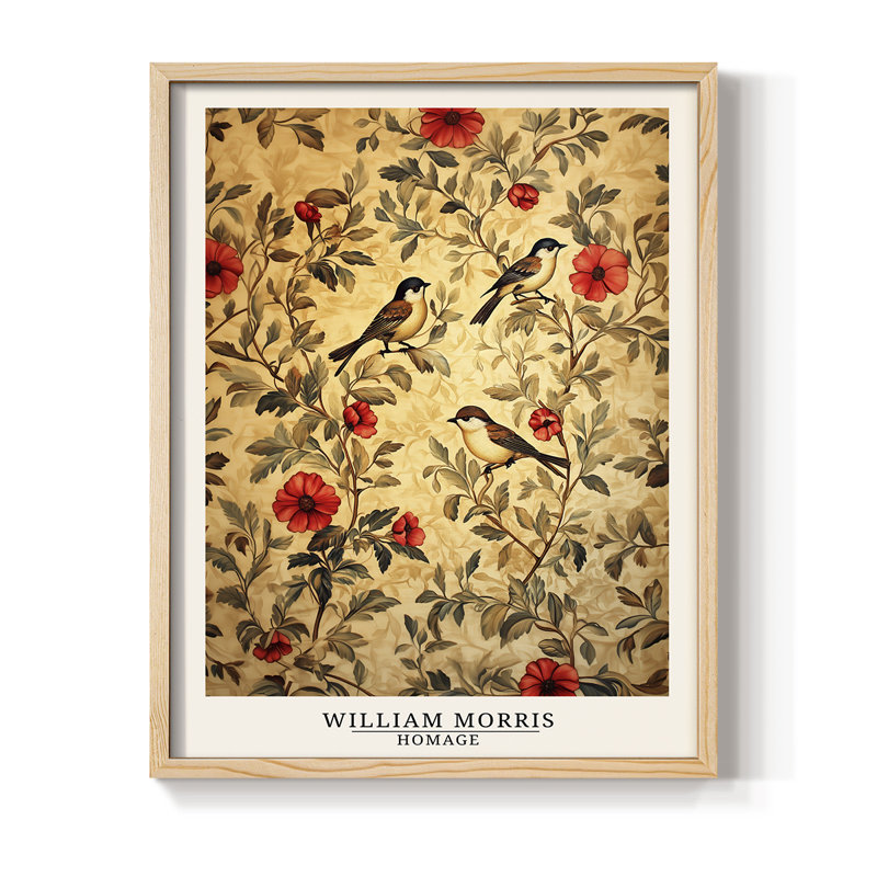 WM MORRIS Series CCLI Framed Print - Solid Wood, Natural, 15" H x 12" W
