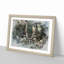 Long-Eared Owl in Abstract - Picture Frame Painting Print on MDF-55580522-55580523