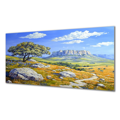 Davis Mountains In Texas I - Paysages, impression sur métal, impression sur métal