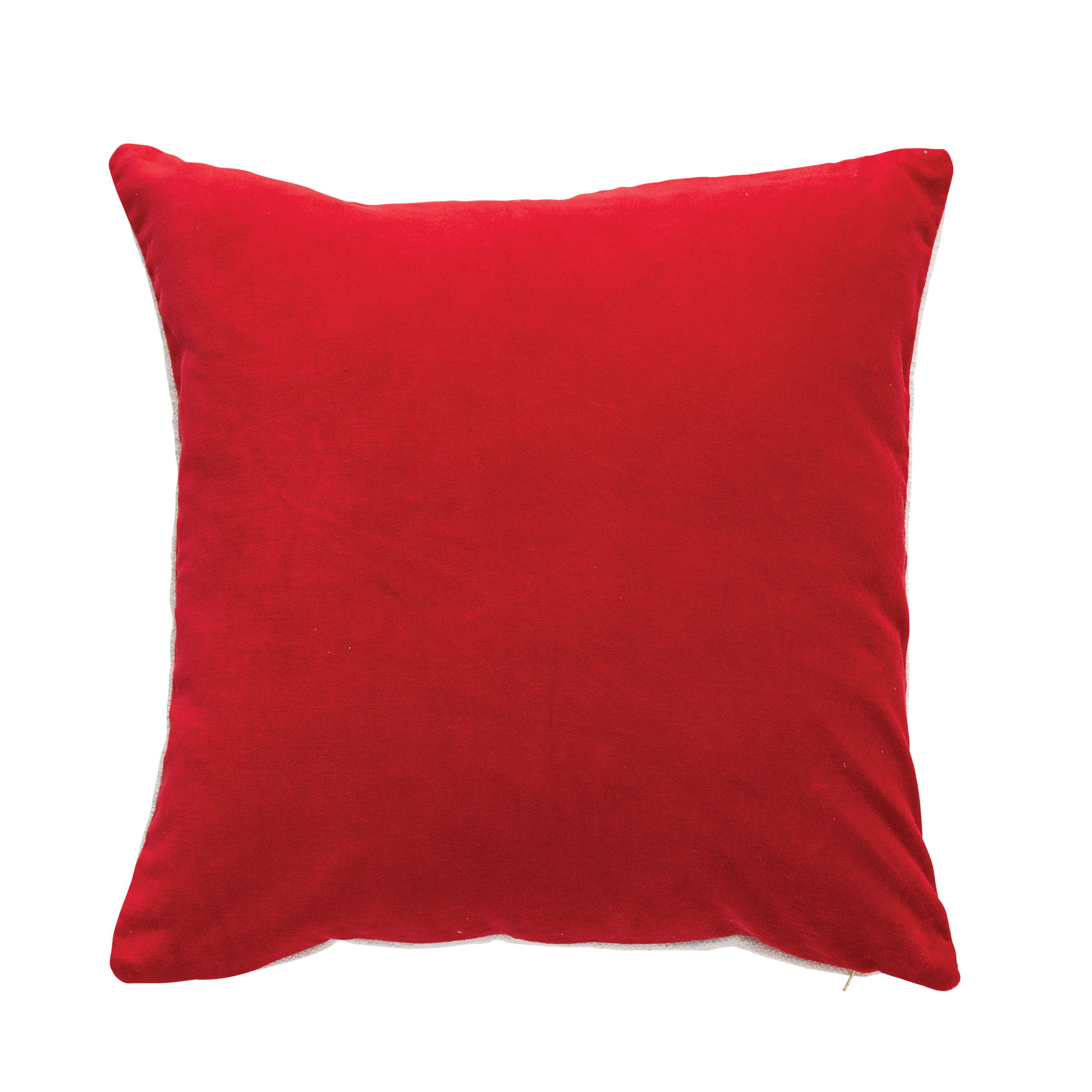 Barton Embroidered Cotton Throw Pillow