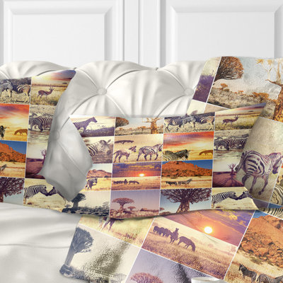 Coussin lombaire sauvage et de collage naturel africain