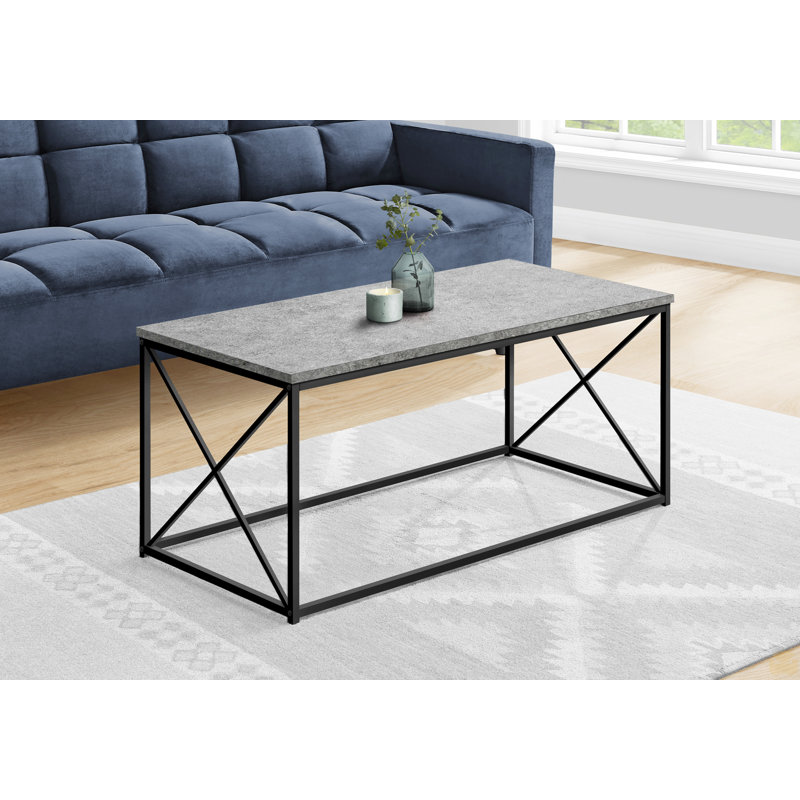 Table basse, décor, cocktail, rectangulaire, Gris