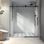 Porte de douche avec surface et coins 70 mm en acier inoxydable 304 résistant aux poulies Nano